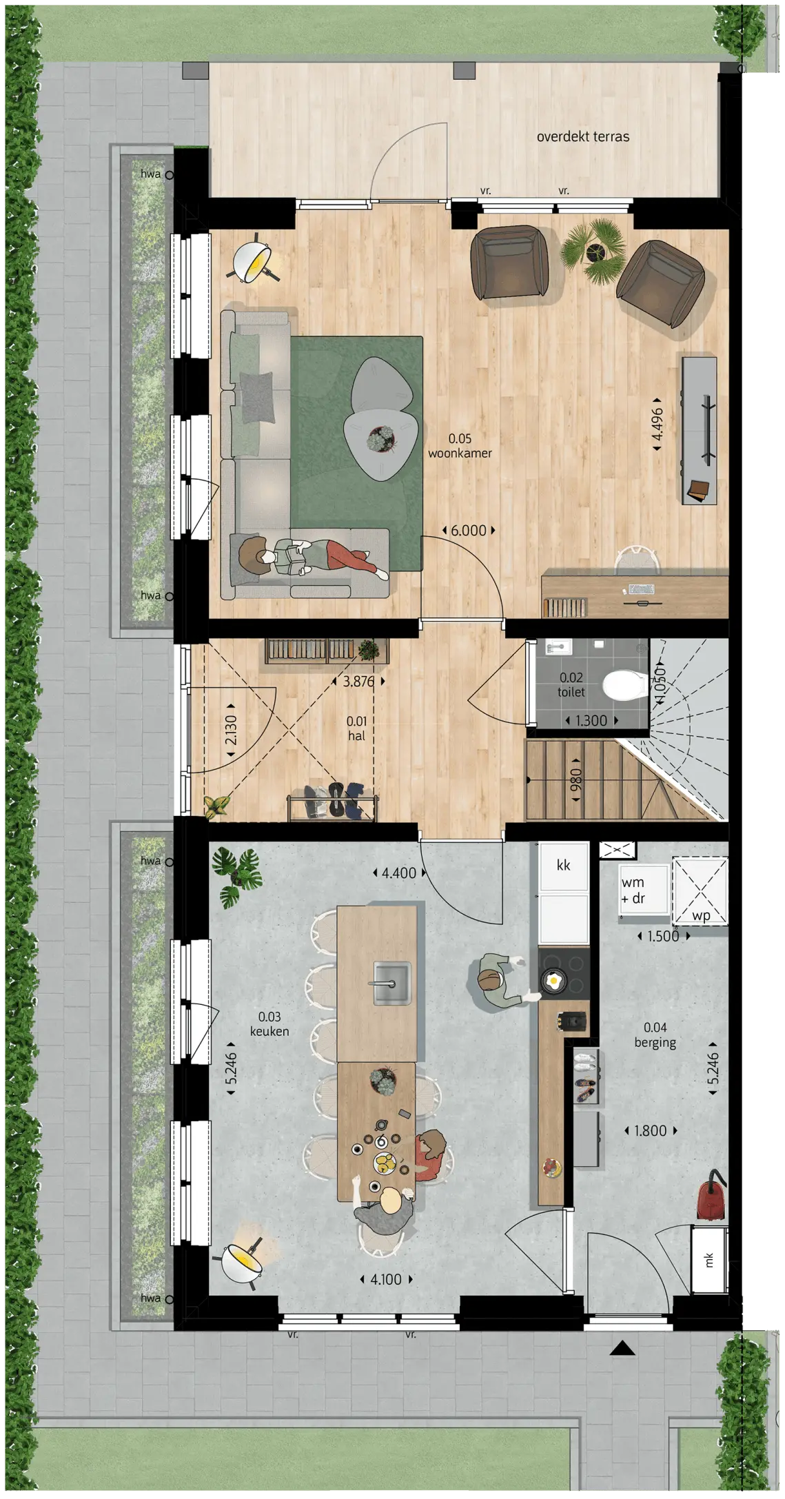 Boerderijwoning begane grond